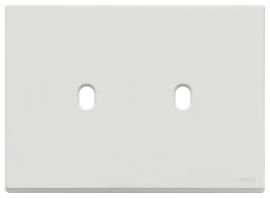 Placa 2 modulo Eikon Vintage Blanco Mate