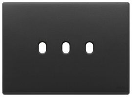 Placa 3 modulo Eikon Vintage Gris Antarcita