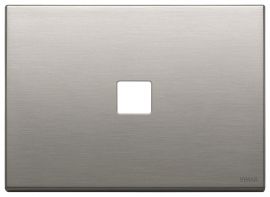 Placa 1 modulo Eikon Vintage Flat Niquel Cepillado