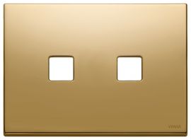 Placa 2 modulos Eikon Vintage Flat Oro